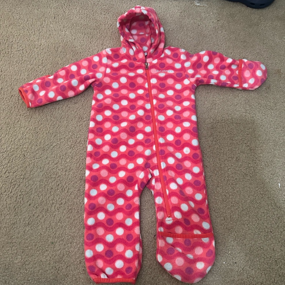 Columbia fleece bunting size 12-18 mo